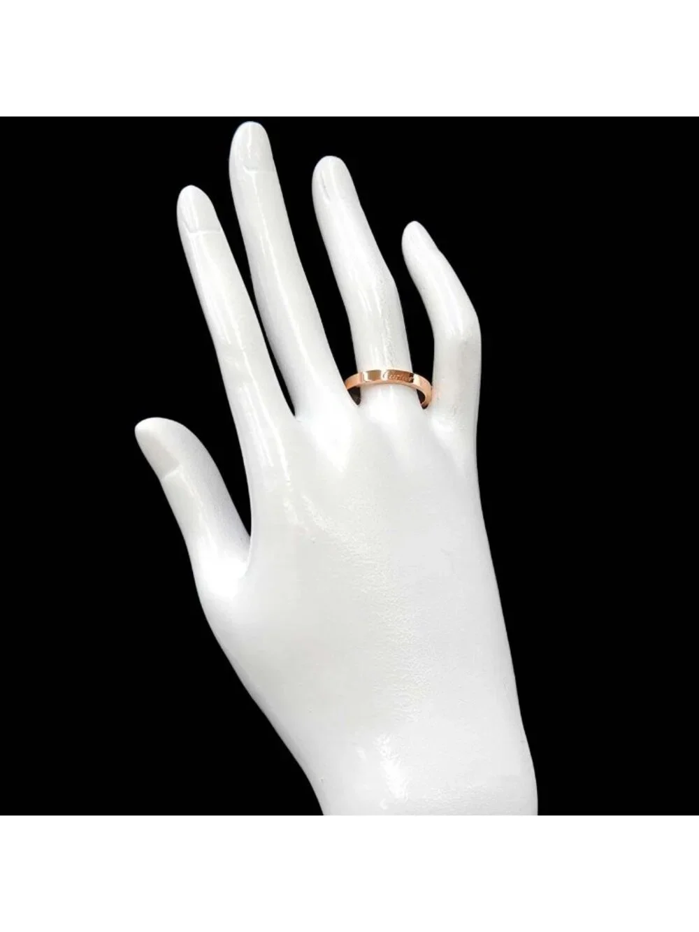 Cartier C de Cartier 59 Ring Width 18k PG Pink Gold 750